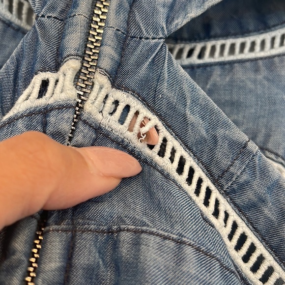 Bebe Denim Romper - Picture 3 of 3